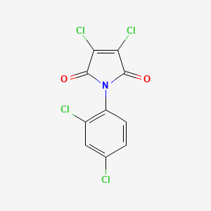 molecular formula C10H3Cl4NO2 B7741256 3,4-dichloro-1-(2,4-dichlorophenyl)-2,5-dihydro-1H-pyrrole-2,5-dione 