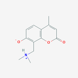 molecular formula C13H15NO3 B7741326 8-[(dimethylammonio)methyl]-4-methyl-2-oxo-2H-chromen-7-olate 