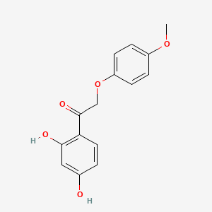 molecular formula C15H14O5 B7741333 1-(2,4-二羟基苯基)-2-(4-甲氧基苯氧基)乙酮 CAS No. 121361-55-5