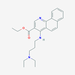 molecular formula C23H29N3O2 B7741346 Ethyl 4-[3-(diethylamino)propylamino]benzo[h]quinoline-3-carboxylate 