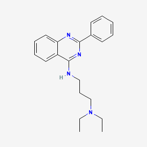 molecular formula C21H26N4 B7741461 N,N-diethyl-N'-(2-phenylquinazolin-4-yl)propane-1,3-diamine 