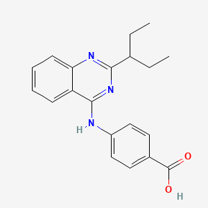 4-[2-(1-Ethylpropyl)-4-quinazolinylamino]benzoic acid