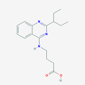 4-((2-(Pentan-3-yl)quinazolin-4-yl)amino)butanoic acid