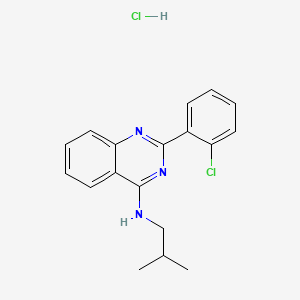 molecular formula C18H19Cl2N3 B7741594 2-(2-chlorophenyl)-N-(2-methylpropyl)quinazolin-4-amine;hydrochloride 