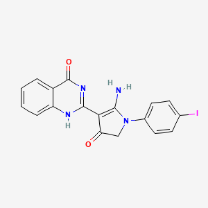 molecular formula C18H13IN4O2 B7741690 CID 1181115 