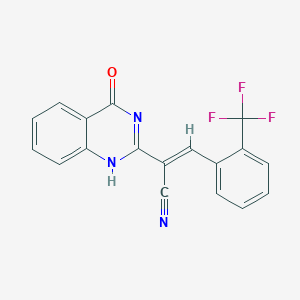 molecular formula C18H10F3N3O B7741762 CID 5350029 