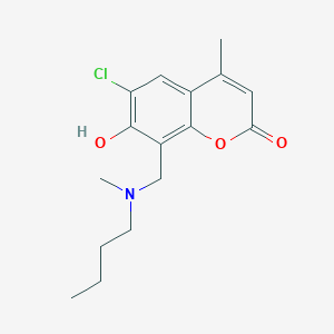 8-{[butyl(methyl)amino]methyl}-6-chloro-7-hydroxy-4-methyl-2H-chromen-2-one