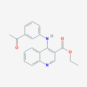 Ethyl 4-[(3-acetylphenyl)amino]quinoline-3-carboxylate