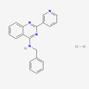 molecular formula C20H17ClN4 B7742143 N-benzyl-2-pyridin-3-ylquinazolin-4-amine;hydrochloride 