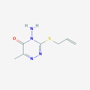 molecular formula C7H10N4OS B7742156 3-(allylthio)-4-amino-6-methyl-1,2,4-triazin-5(4H)-one CAS No. 220637-24-1