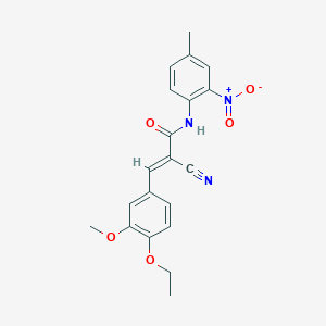 (E)-2-cyano-3-(4-ethoxy-3-methoxyphenyl)-N-(4-methyl-2-nitrophenyl)prop-2-enamide