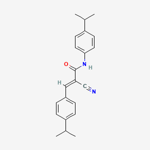molecular formula C22H24N2O B7742178 (E)-2-cyano-N,3-bis(4-propan-2-ylphenyl)prop-2-enamide 