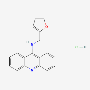 N-(furan-2-ylmethyl)acridin-9-amine;hydrochloride