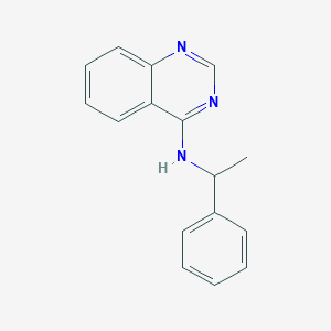 molecular formula C16H15N3 B7742277 N-(1-phenylethyl)quinazolin-4-amine 