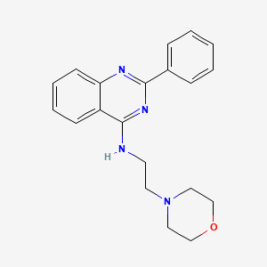 molecular formula C20H22N4O B7742280 N-(2-(4-Morpholinyl)ethyl)-2-phenyl-4-quinazolinamine CAS No. 18602-70-5