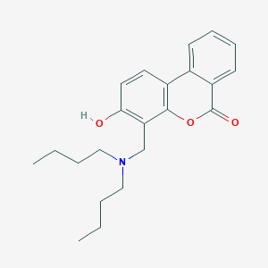 4-[(dibutylamino)methyl]-3-hydroxy-6H-benzo[c]chromen-6-one