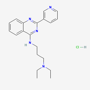 N',N'-diethyl-N-(2-pyridin-3-ylquinazolin-4-yl)propane-1,3-diamine;hydrochloride