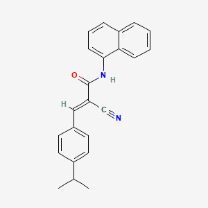 (E)-2-cyano-N-naphthalen-1-yl-3-(4-propan-2-ylphenyl)prop-2-enamide