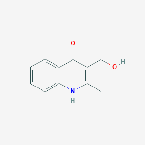 molecular formula C11H11NO2 B7742504 3-(Hydroxymethyl)-2-methyl-4-quinolinol 