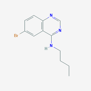 molecular formula C12H14BrN3 B7742509 6-bromo-N-butylquinazolin-4-amine 