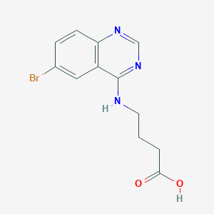 molecular formula C12H12BrN3O2 B7742516 4-[(6-Bromoquinazolin-4-yl)amino]butanoic acid 