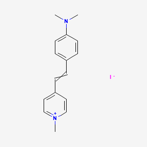 molecular formula C16H19IN2 B7742524 4-{2-[4-(Dimethylamino)phenyl]ethenyl}-1-methylpyridinium iodide 