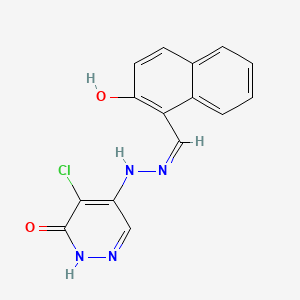 5-chloro-4-[(2Z)-2-[(2-hydroxynaphthalen-1-yl)methylidene]hydrazinyl]-1H-pyridazin-6-one