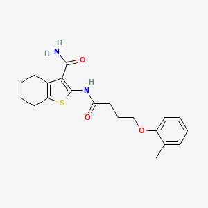 molecular formula C20H24N2O3S B7742640 2-(4-o-Tolyloxy-butyrylamino)-4,5,6,7-tetrahydro-benzo[b]thiophene-3-carboxylic 