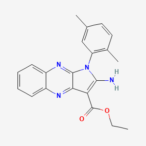 ethyl 2-amino-1-(2,5-dimethylphenyl)-1H-pyrrolo[2,3-b]quinoxaline-3-carboxylate