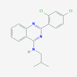 molecular formula C18H17Cl2N3 B7742713 2-(2,4-dichlorophenyl)-N-(2-methylpropyl)quinazolin-4-amine 