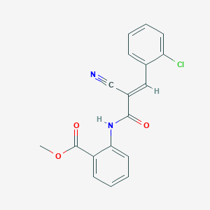 (e)-Methyl-2-(3-(2-chlorophenyl)-2-cyanoacrylamido)benzoate