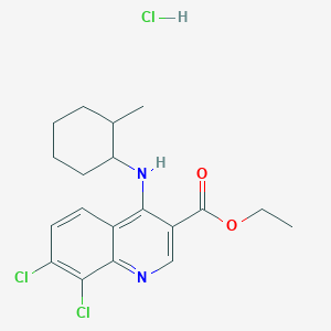 molecular formula C19H23Cl3N2O2 B7742819 C19H23Cl3N2O2 