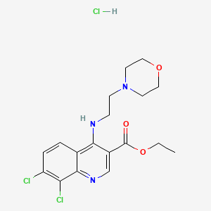 molecular formula C18H22Cl3N3O3 B7742831 C18H22Cl3N3O3 