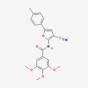 N-(3-cyano-5-(p-tolyl)furan-2-yl)-3,4,5-trimethoxybenzamide