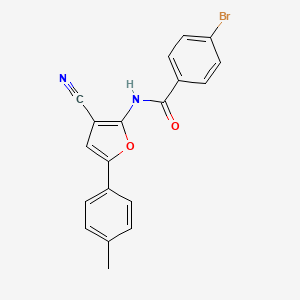 4-bromo-N-(3-cyano-5-(p-tolyl)furan-2-yl)benzamide