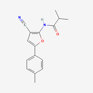 N-[3-cyano-5-(4-methylphenyl)furan-2-yl]-2-methylpropanamide