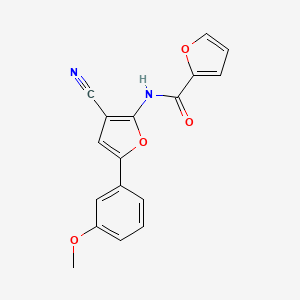 N-[3-cyano-5-(3-methoxyphenyl)furan-2-yl]furan-2-carboxamide