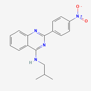 molecular formula C18H18N4O2 B7742946 N-(2-methylpropyl)-2-(4-nitrophenyl)quinazolin-4-amine 