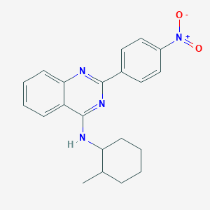 molecular formula C21H22N4O2 B7742961 N-(2-methylcyclohexyl)-2-(4-nitrophenyl)quinazolin-4-amine 