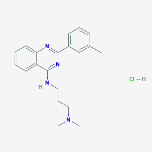 molecular formula C20H25ClN4 B7743012 N,N-Dimethyl-N'-(2-m-tolyl-quinazolin-4-yl)-propane-1,3-diamine 