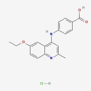 4-[(6-Ethoxy-2-methylquinolin-4-yl)amino]benzoic acid;hydrochloride