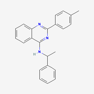 2-(4-methylphenyl)-N-(1-phenylethyl)quinazolin-4-amine