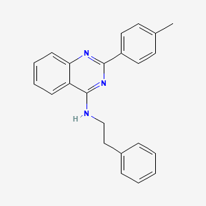 N-[2-(4-methylphenyl)-4-quinazolinyl]-N-phenethylamine