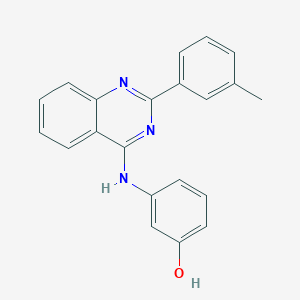 3-{[2-(3-Methylphenyl)quinazolin-4-yl]amino}phenol