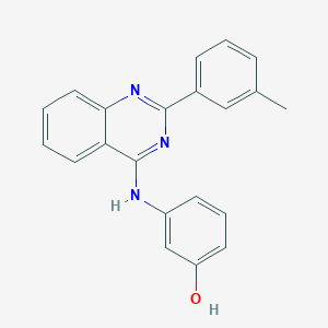 molecular formula C21H17N3O B7743148 3-{[2-(3-Methylphenyl)quinazolin-4-yl]amino}phenol CAS No. 385386-62-9