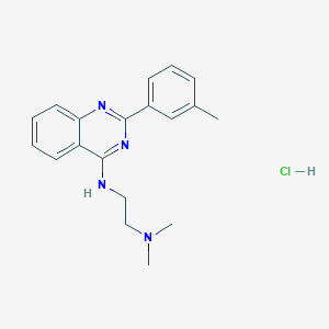 molecular formula C19H23ClN4 B7743160 N,N-Dimethyl-N'-(2-m-tolyl-quinazolin-4-yl)-ethane-1,2-diamine 