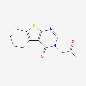 molecular formula C13H14N2O2S B7743194 3-(2-Oxopropyl)-5,6,7,8-tetrahydro-[1]benzothiolo[2,3-d]pyrimidin-4-one 