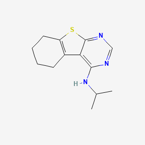 N-propan-2-yl-5,6,7,8-tetrahydro-[1]benzothiolo[2,3-d]pyrimidin-4-amine