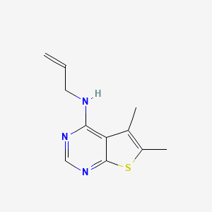 molecular formula C11H13N3S B7743214 N-allyl-5,6-dimethylthieno[2,3-d]pyrimidin-4-amine 
