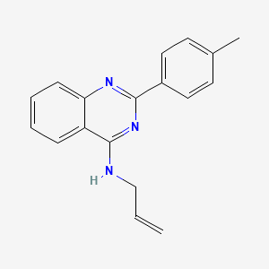 molecular formula C18H17N3 B7743253 N-allyl-N-[2-(4-methylphenyl)-4-quinazolinyl]amine 